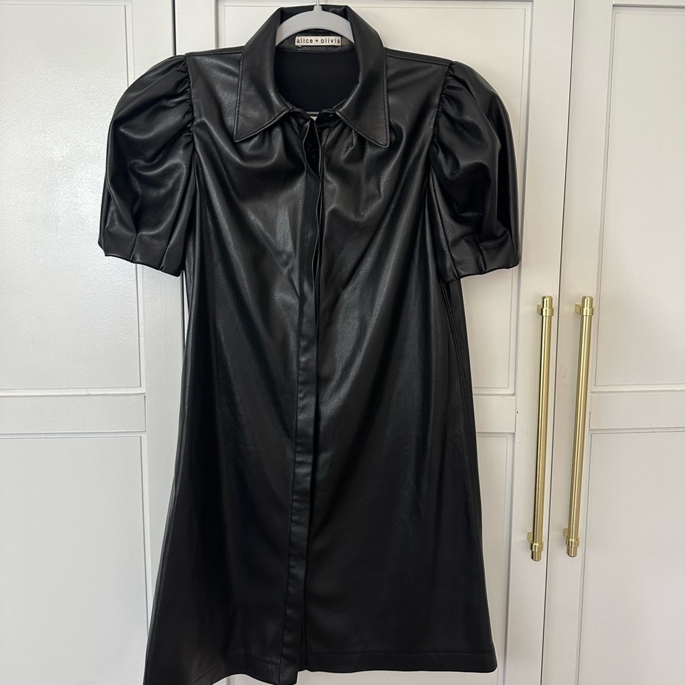 Alice & Olivia Leather Mini